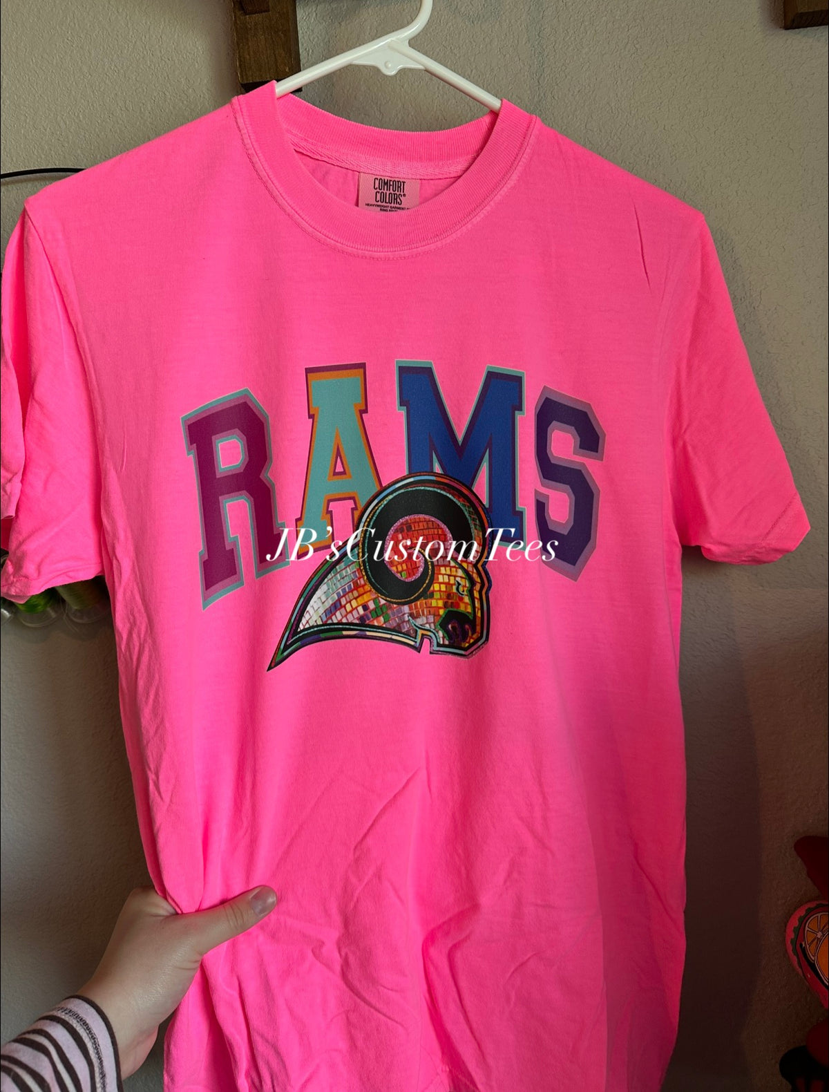 Neon Pink Colorful Rams