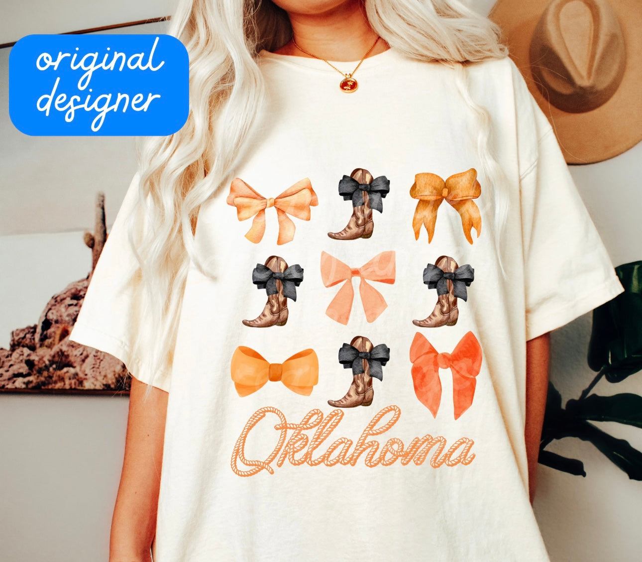 Bows & Boots Sooners & Cowboys CC Tee