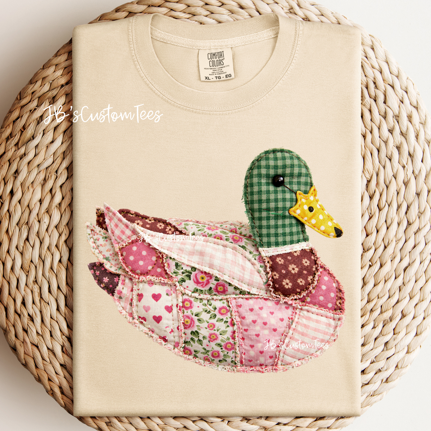 Floral Patchwork Sitting Duck