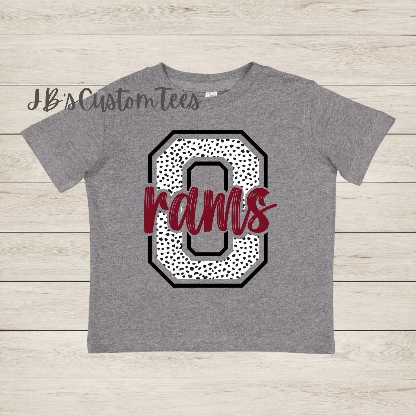 Owasso Rams Grey Toddler Tee - Rabbit Skins