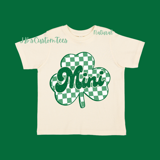 Checkered Mini Shamrock Toddler Tee - Rabbit Skins