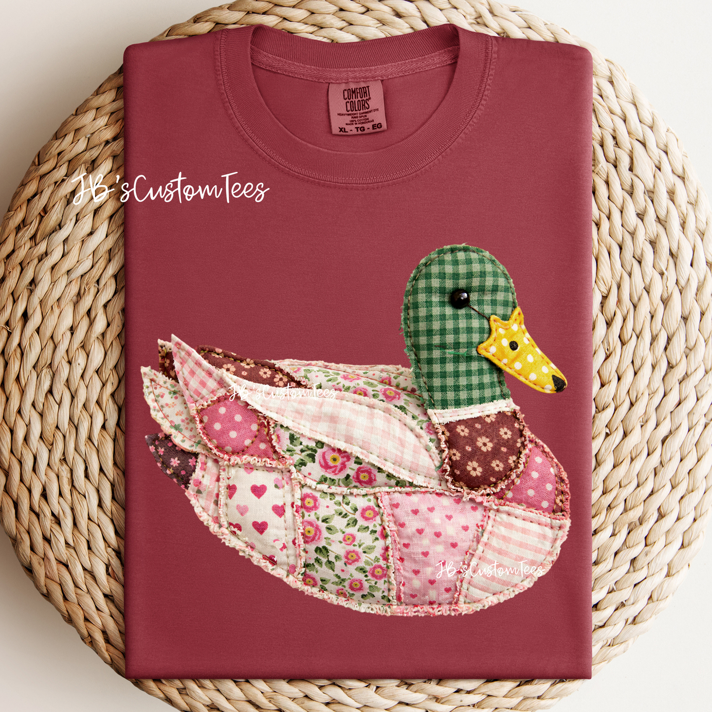 Floral Patchwork Sitting Duck