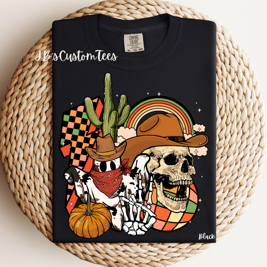 Cool Western Skelly CC Tee