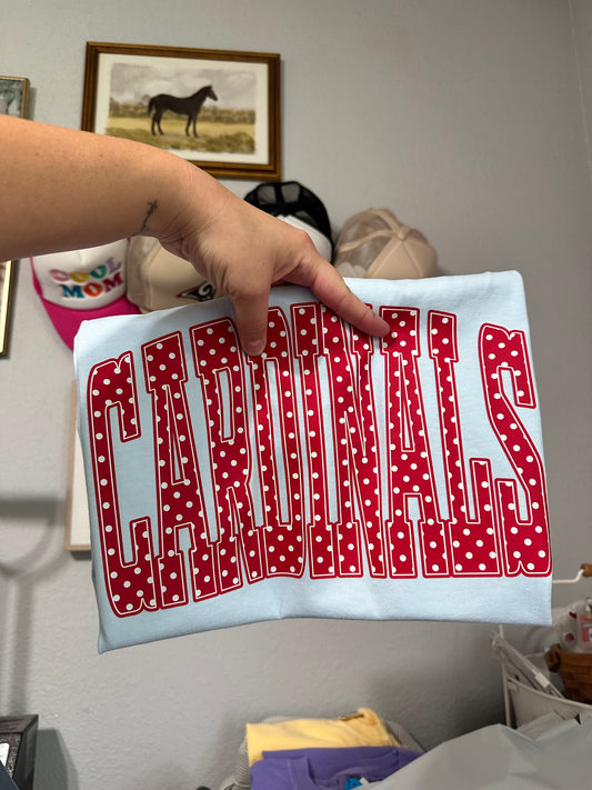 Red & White Polka Dot Cardinals
