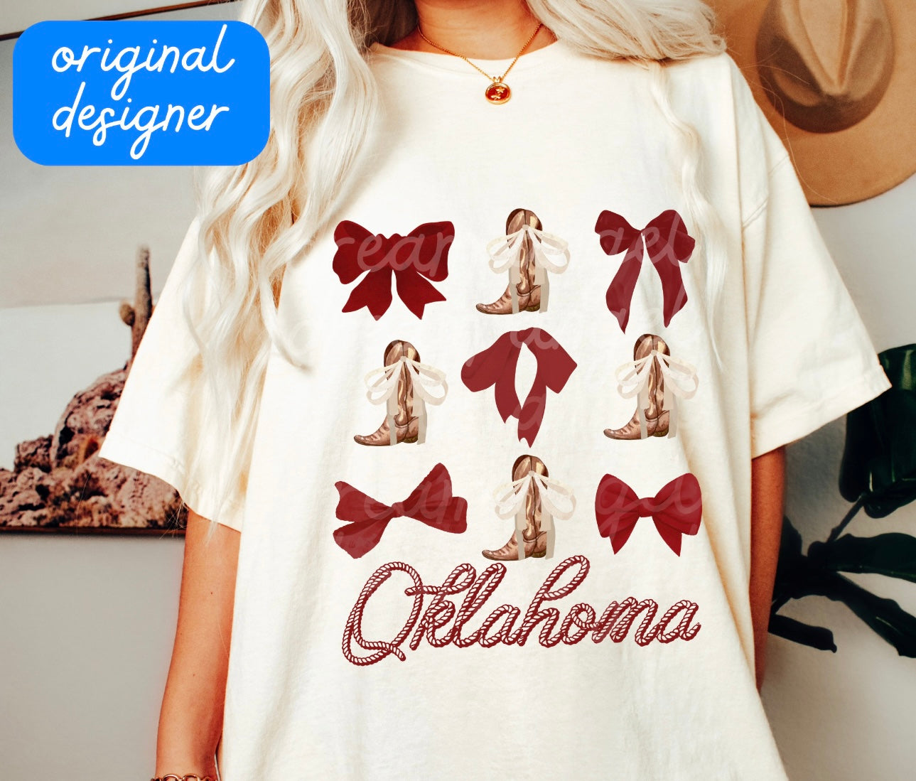 Bows & Boots Sooners & Cowboys CC Tee