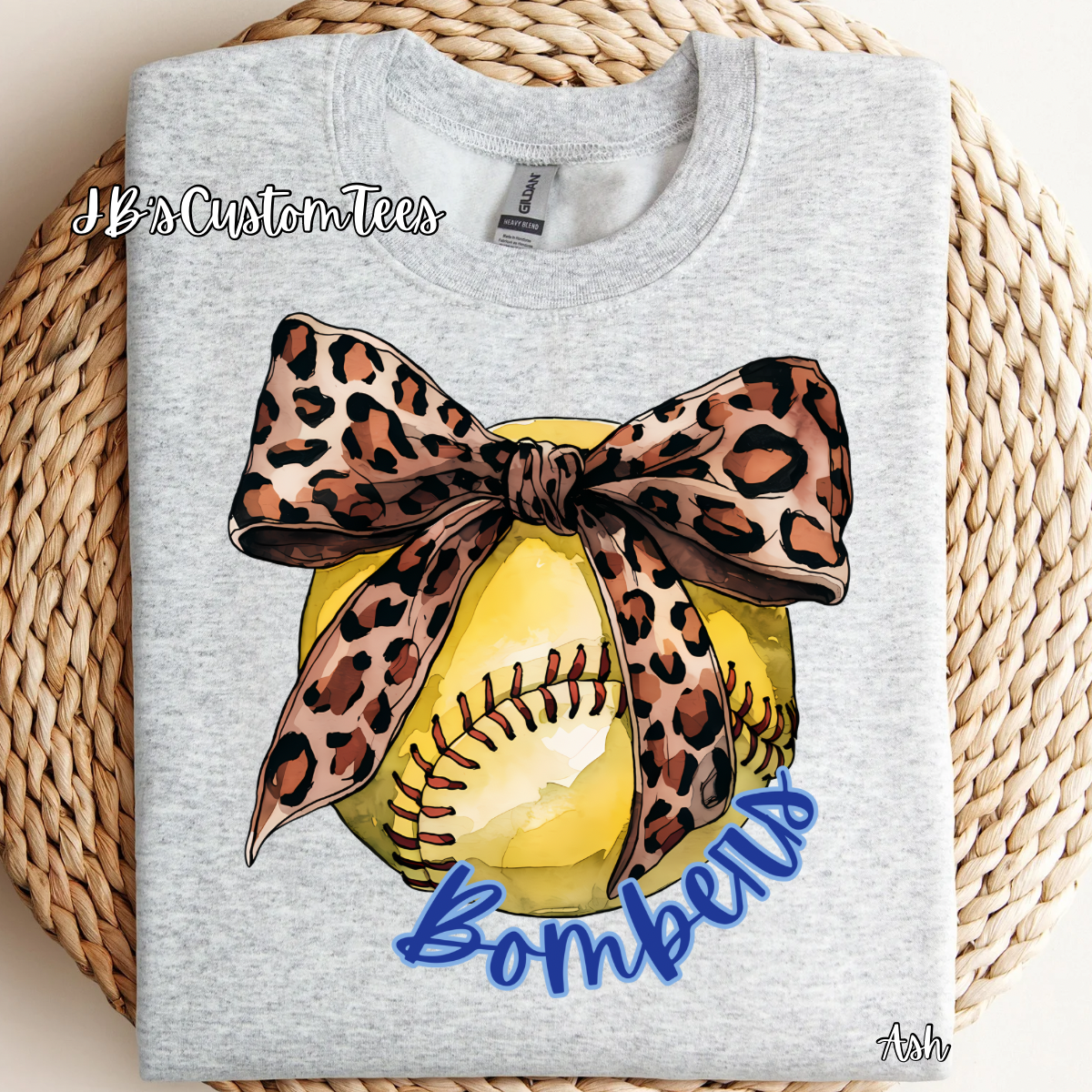 Leopard Bombers Gildan Long Sleeve