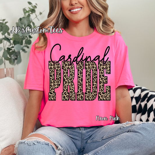 Neon Pink Cardinal Pride Comfort Color Tees