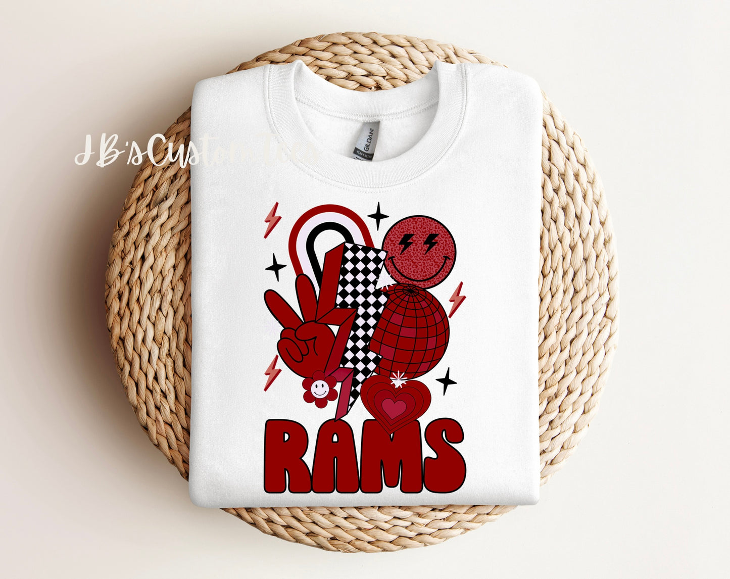 Retro Rams Crewneck