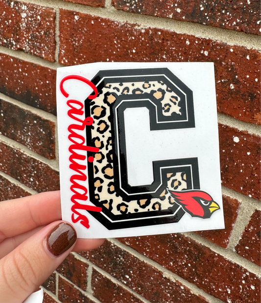 Collinsville Cardinals Leopard Decal