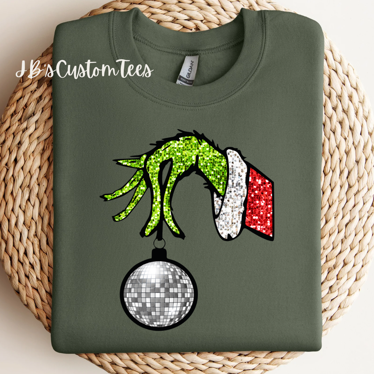 Grinch Hand Sweatshirt