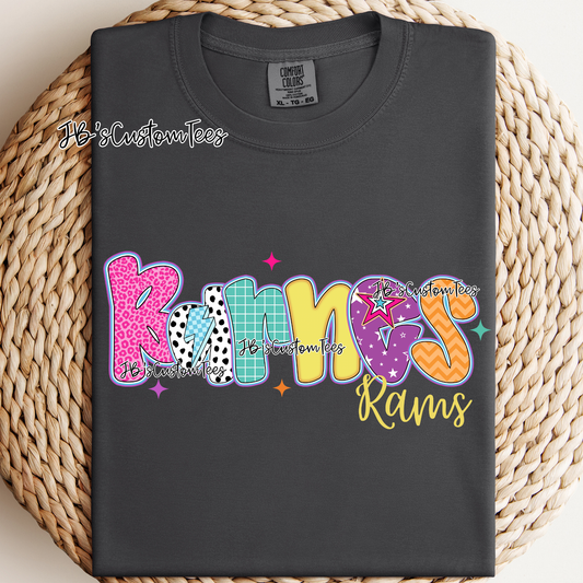 Barnes - Preppy Doodle School Spirit Tee