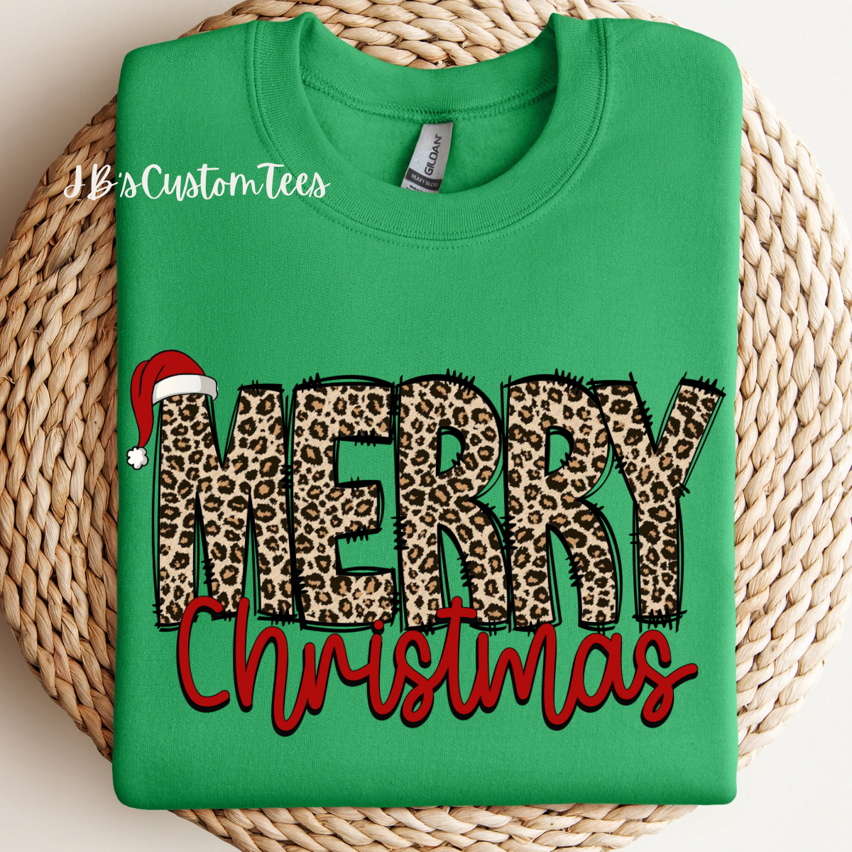 Leopard Merry Christmas Sweatshirt