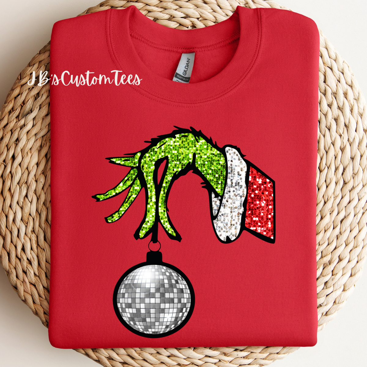 Grinch Hand Sweatshirt