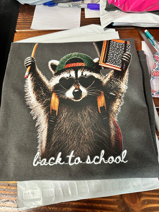 Back To School Raccoon