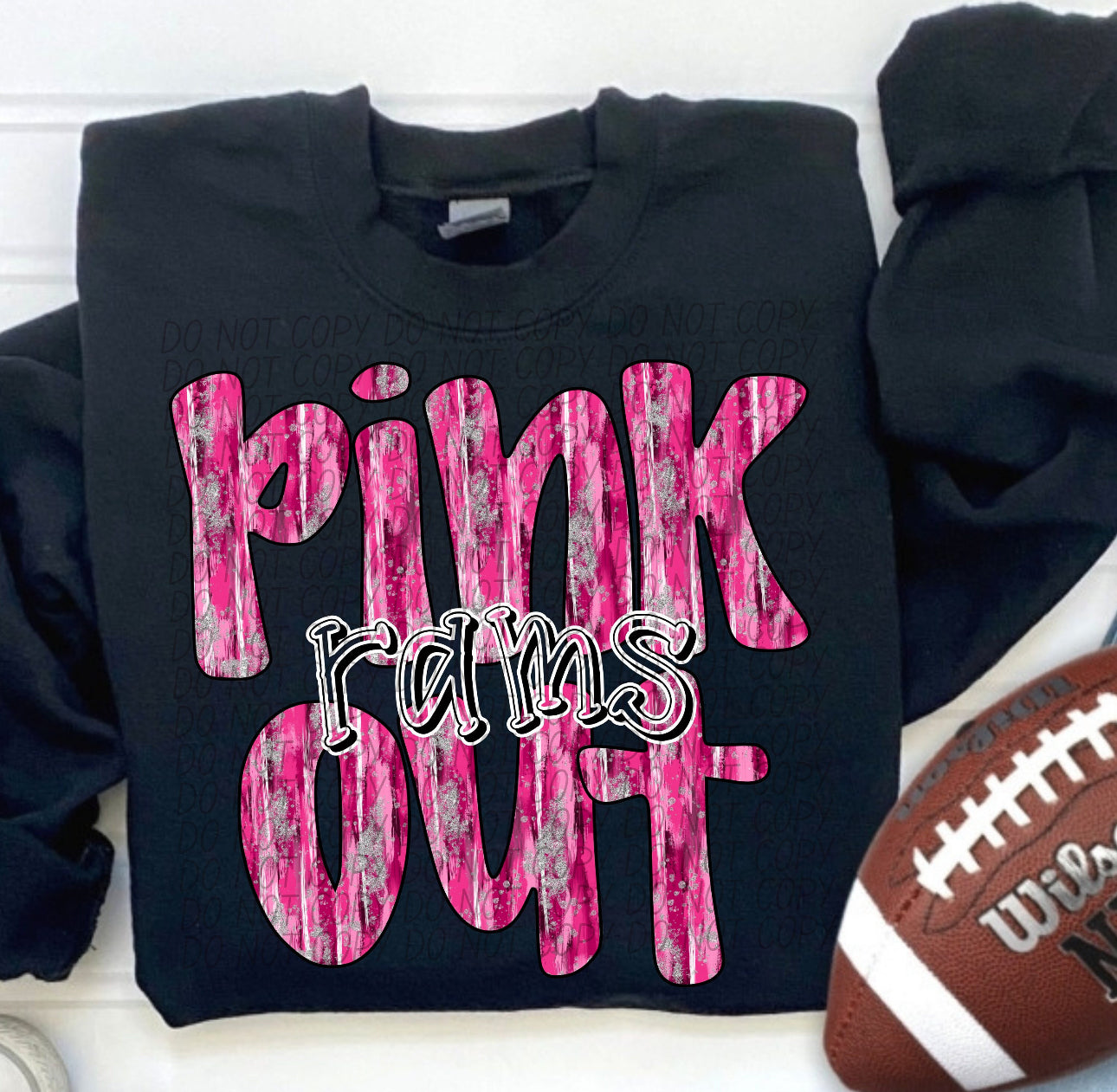 Pink Out Cardinals-Rams-Bulldogs Youth Sweatshirt