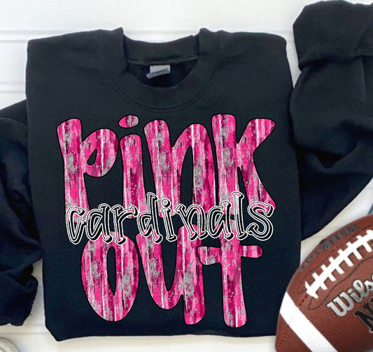 Pink Out Cardinals-Rams-Bulldogs Youth Sweatshirt