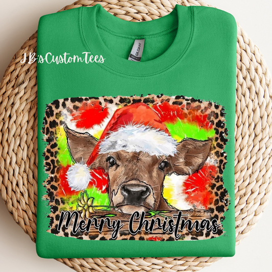 Cutesy Christmas Calf Sweatshirt