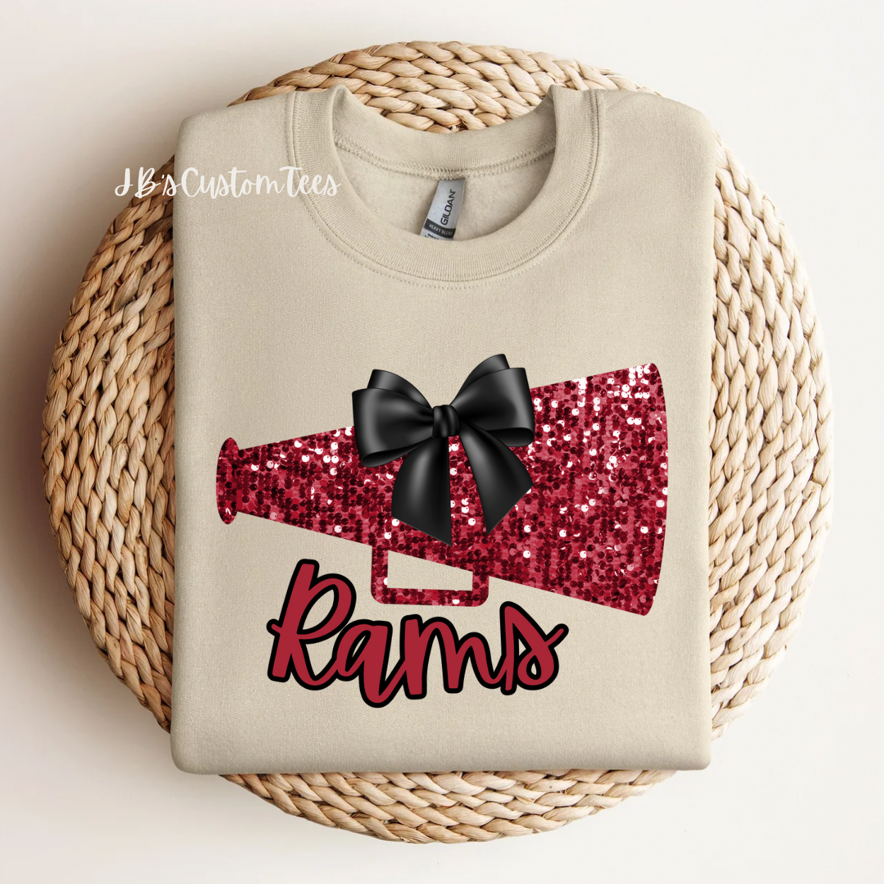 Rams Cheer Comfort Colors Tee