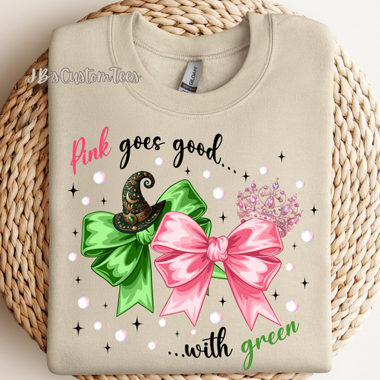 Pink goes good…with green