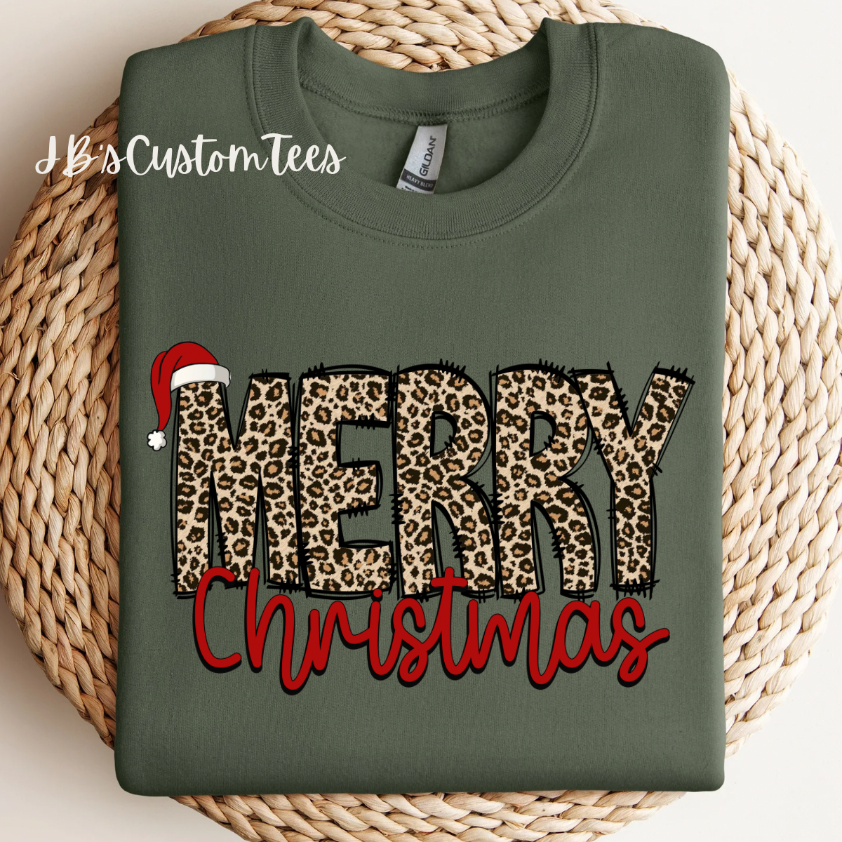 Leopard Merry Christmas Sweatshirt