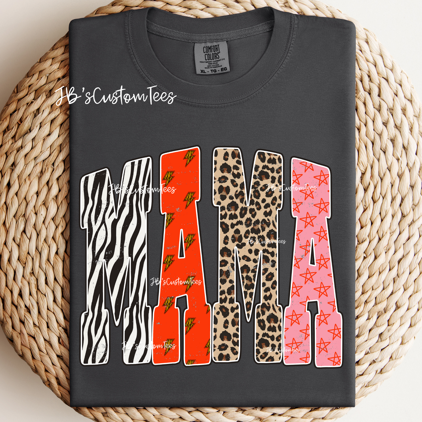 Retro Animal Print Mama