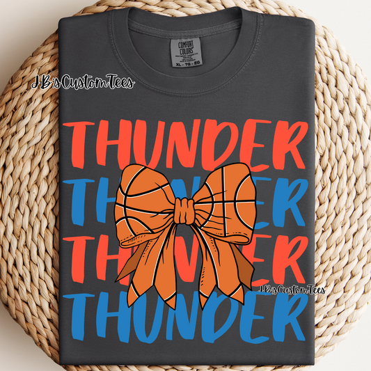 Thunder Basketball Bow