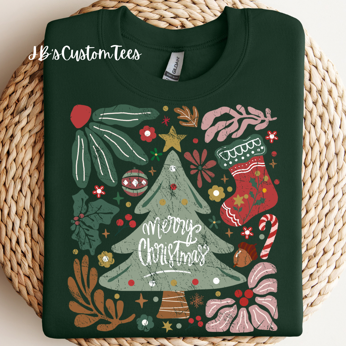 Boho Merry Christmas Sweatshirt