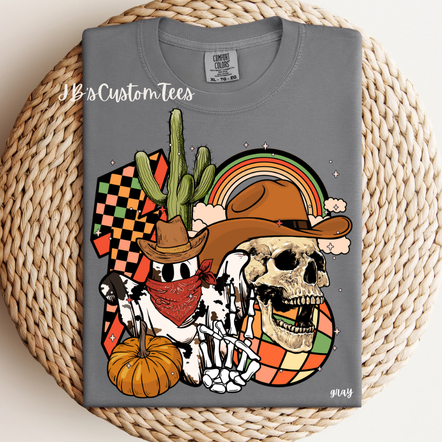 Cool Western Skelly CC Tee