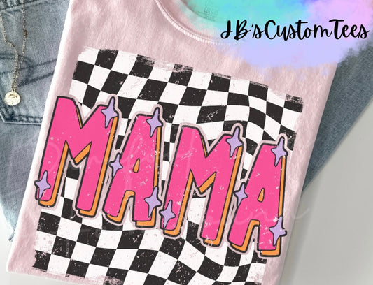 Checkered Mama Comfort Colors Tee