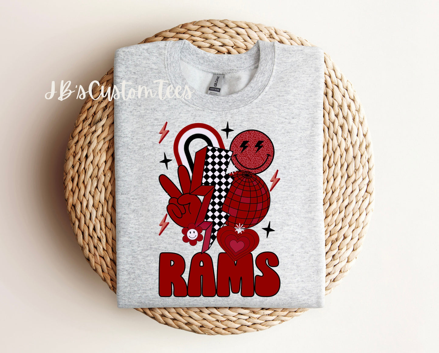 Retro Rams Crewneck