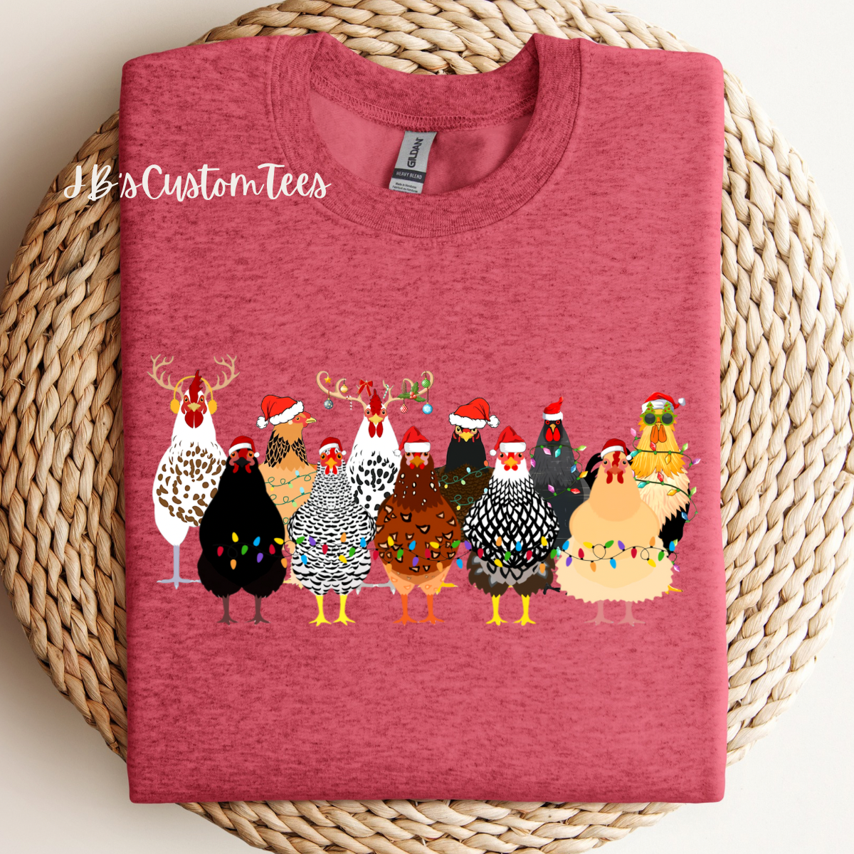 Christmas Cows & Chickens Sweatshirt