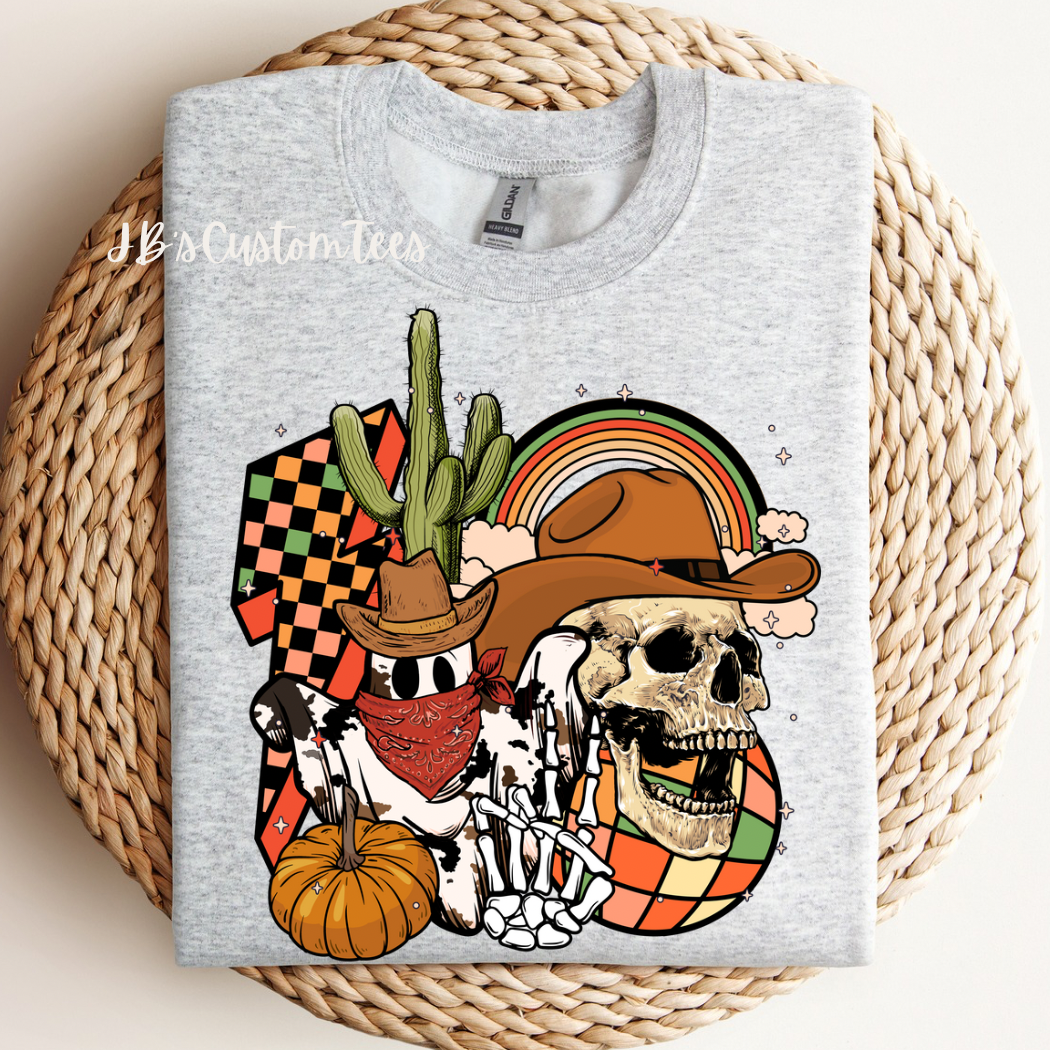 Cool Western Skelly Sweatshirt