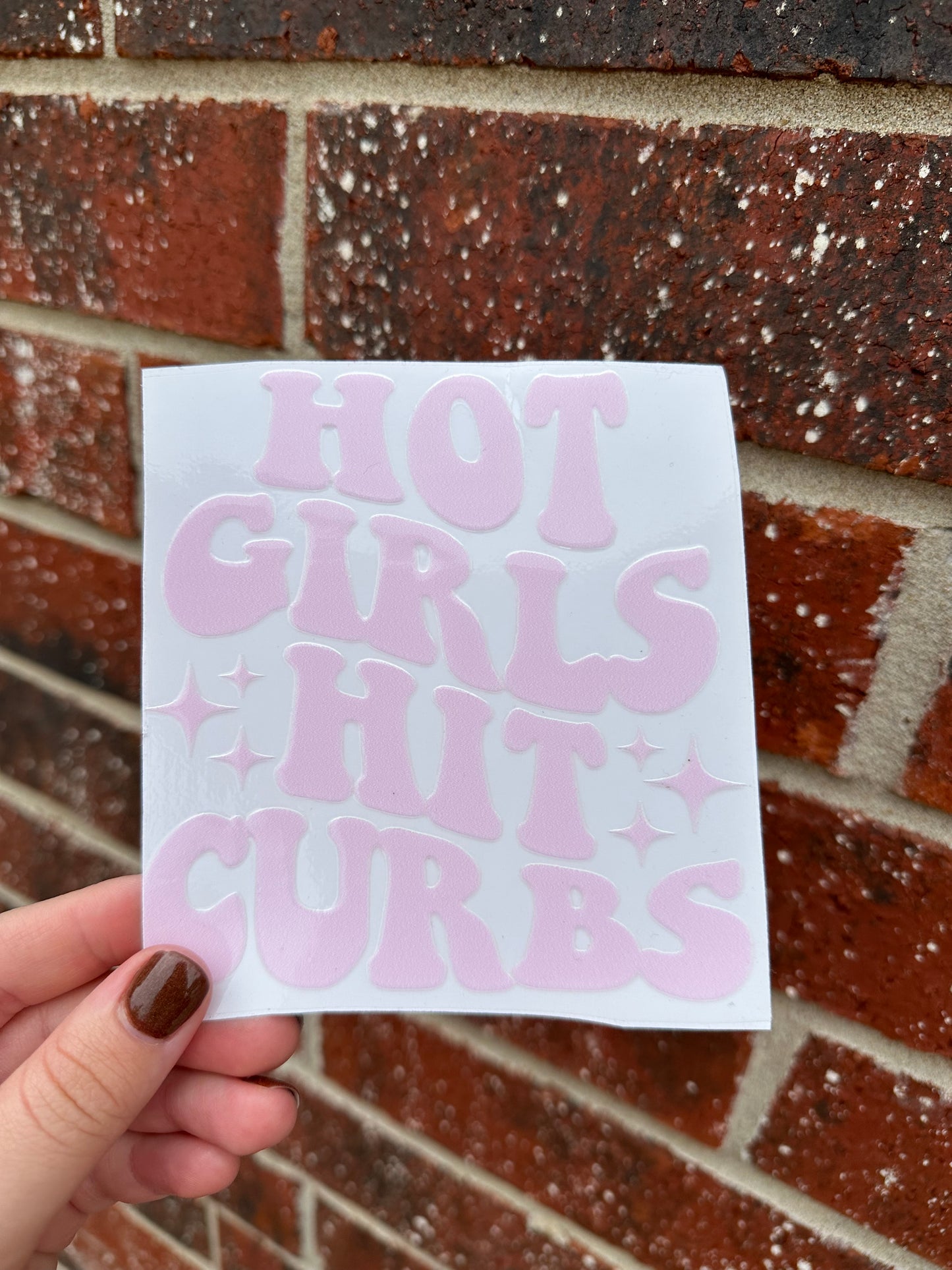 Hot Girls Hit Curbs Decal