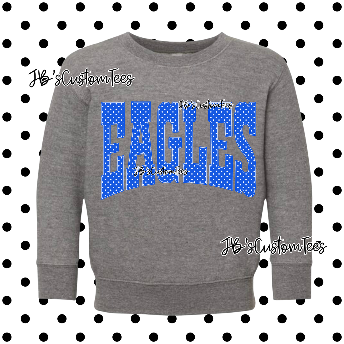 Polka Dot Eagles Toddler/Youth Sweatshirt