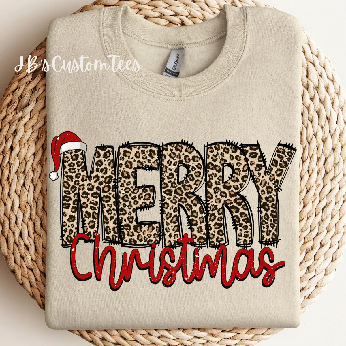 Leopard Merry Christmas Sweatshirt