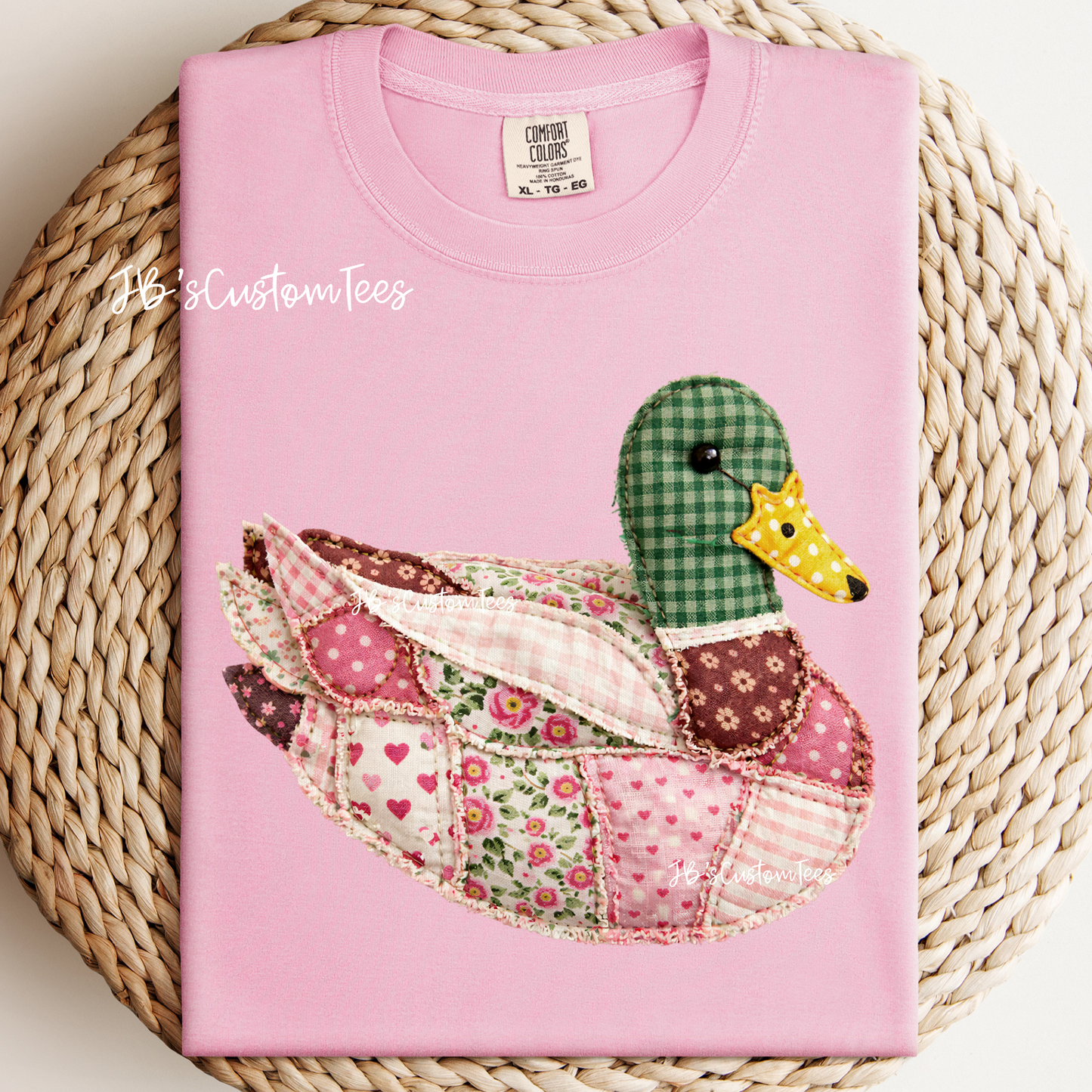 Floral Patchwork Sitting Duck