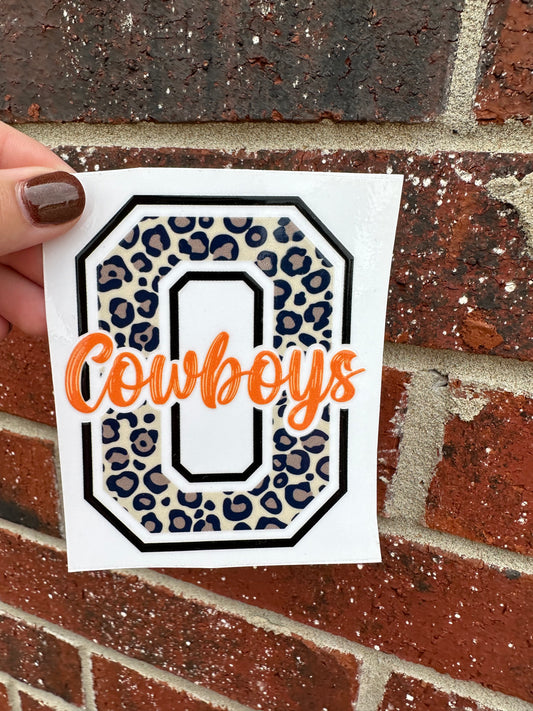 Leopord Cowboys Decal