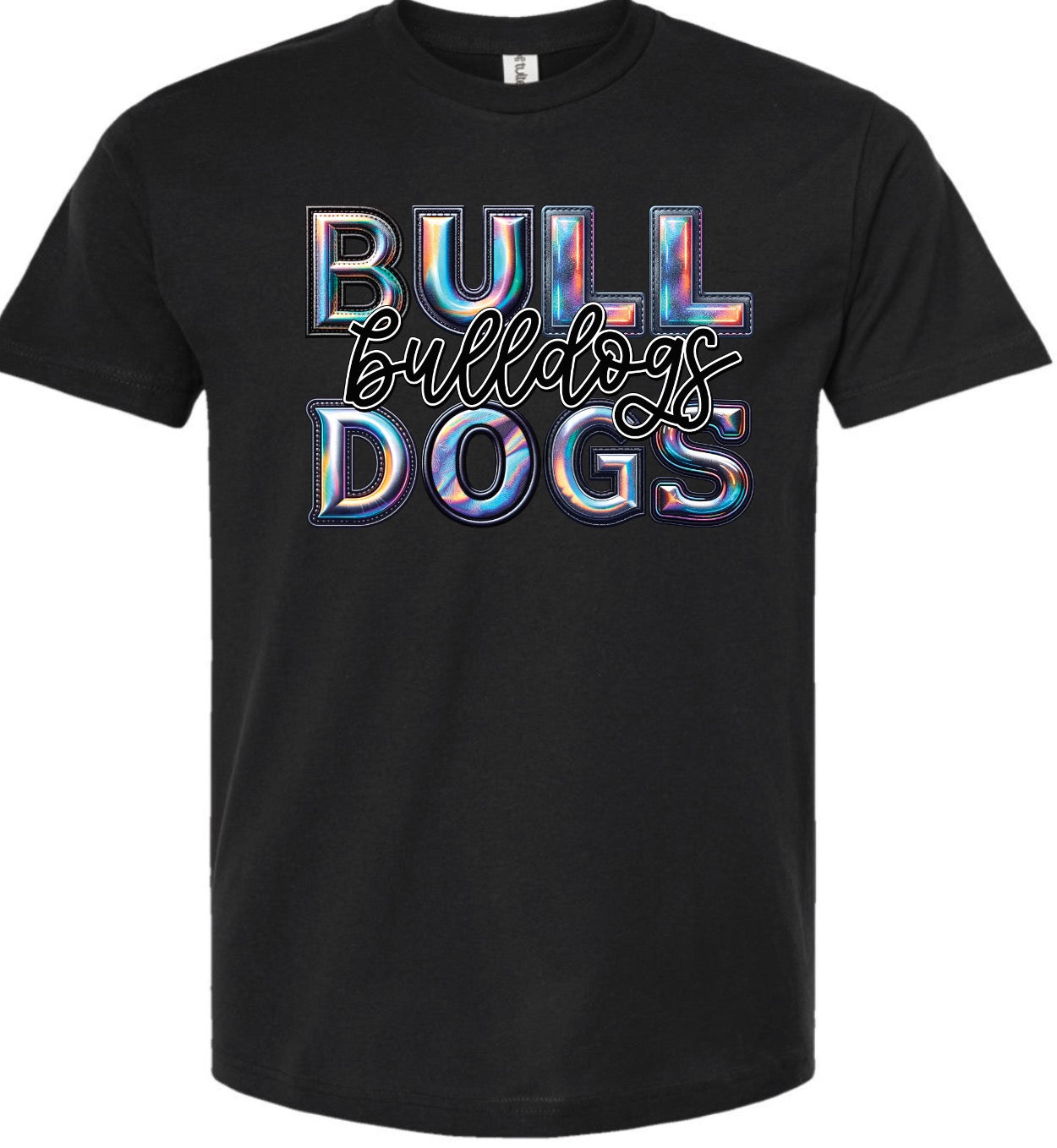 Bubble Iridescent Bulldogs Tee/Sweatshirt