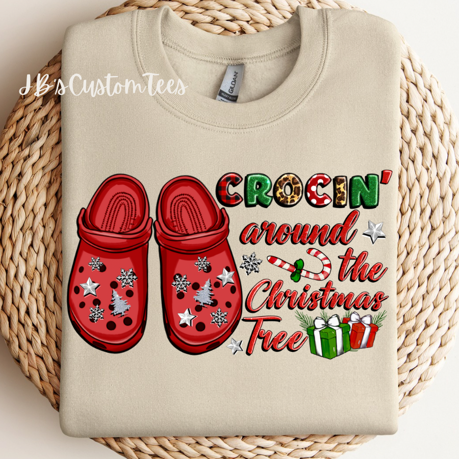 Crocin’ Around The Christmas Tree Sweatshirt