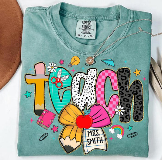 Teach - Custom Name Tee