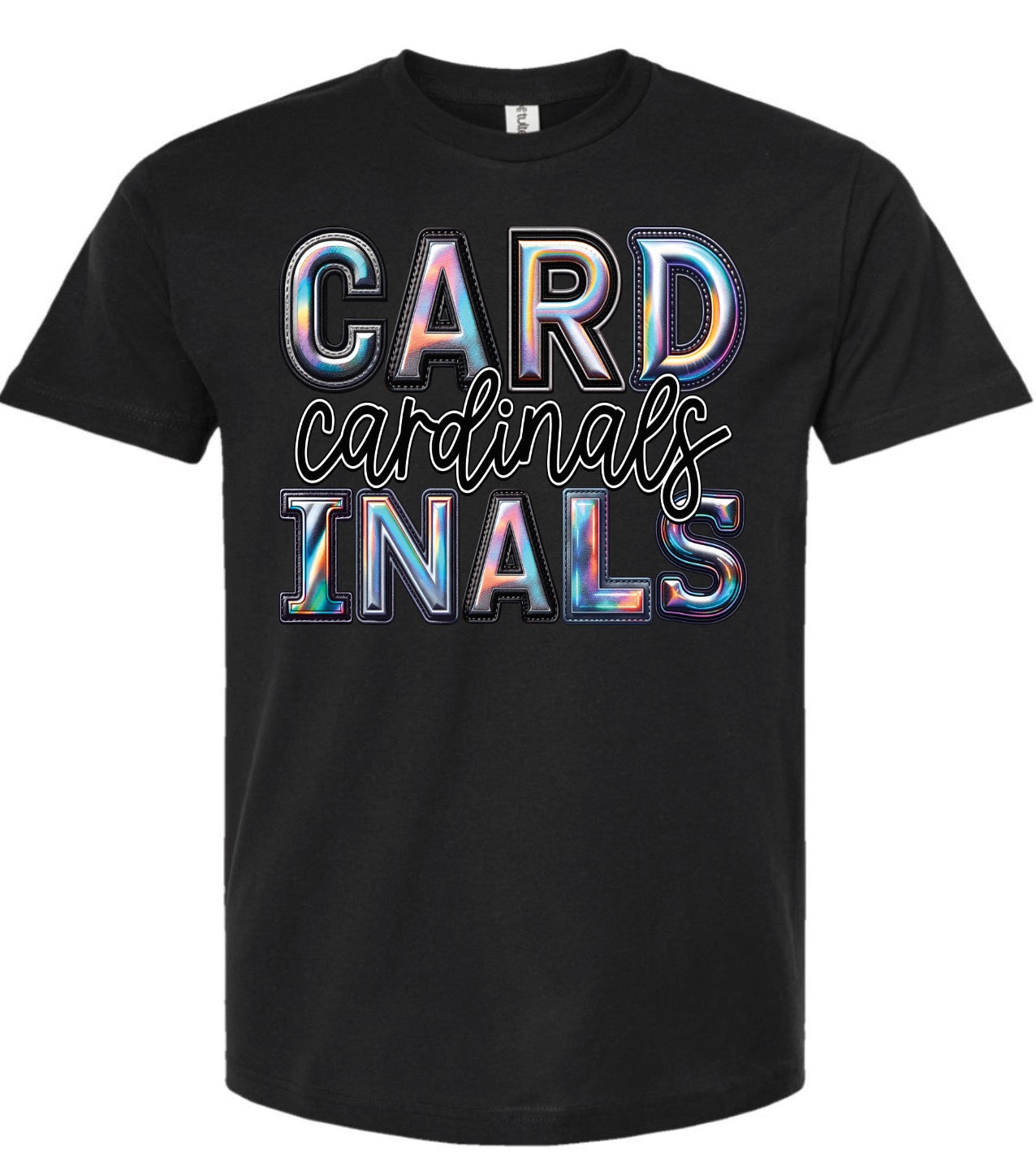 Bubble Iridescent Cardinals Tee/Sweatshirt