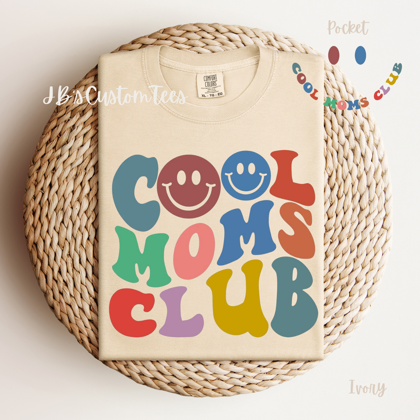 Cool Moms Club Comfort Colors Tee