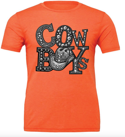 FAUX Rhinestone Cowboys Tee/Sweatshirt