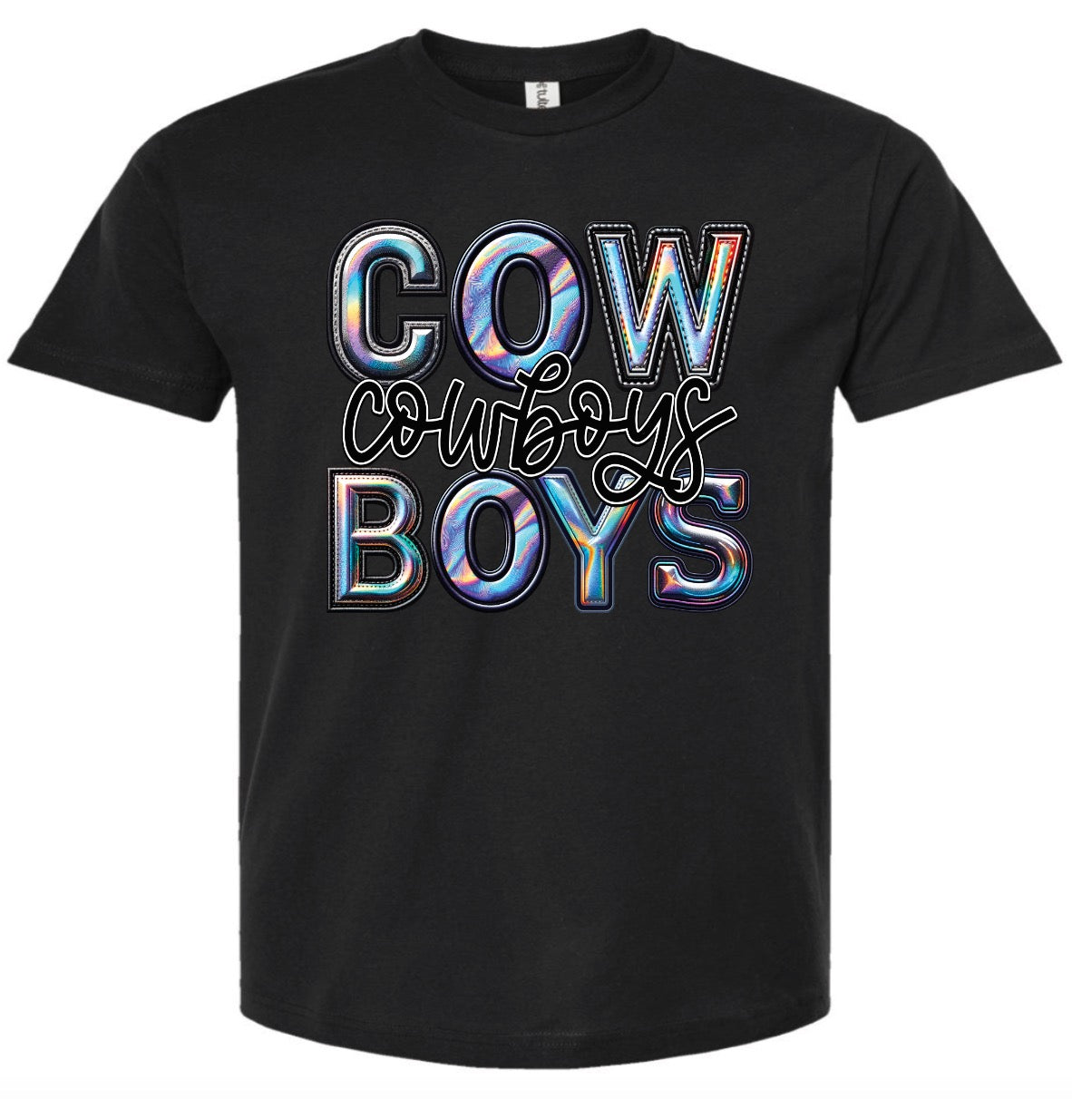 Bubble Iridescent Cowboys Tee/Sweatshirt