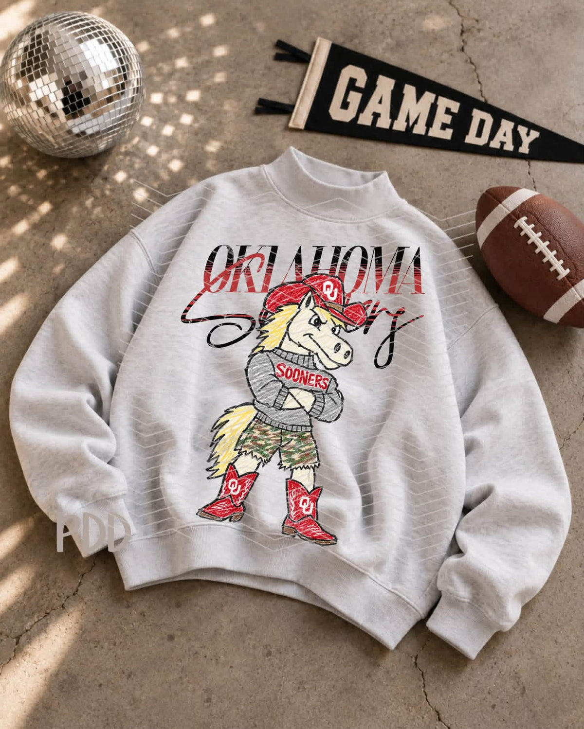 Oklahoma Sooners Scribble Design