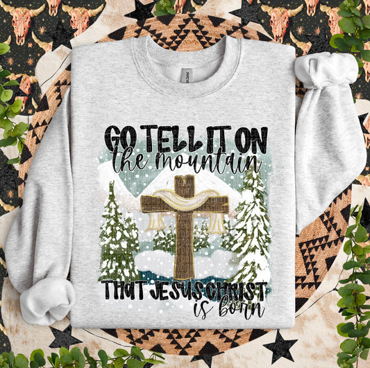 Go tell it on the mountain that Jesus Christ is born!!