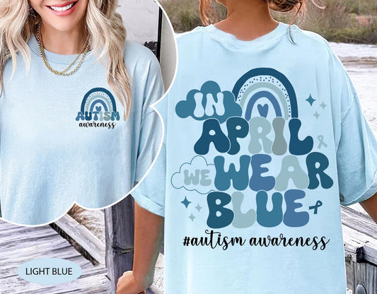 In April we wear blue