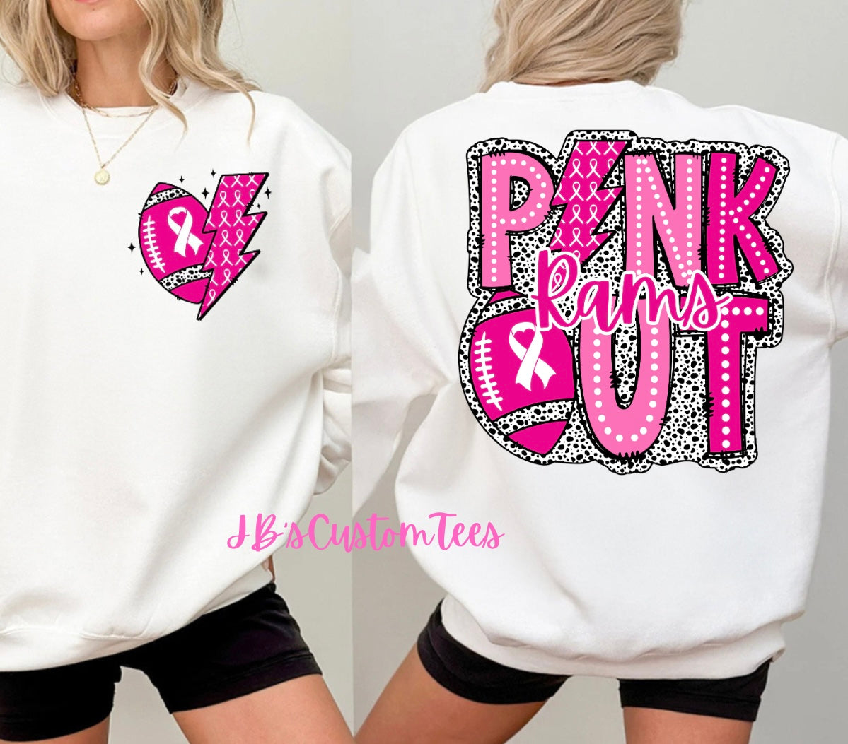 Pink Out Rams Tee/Sweatshirt