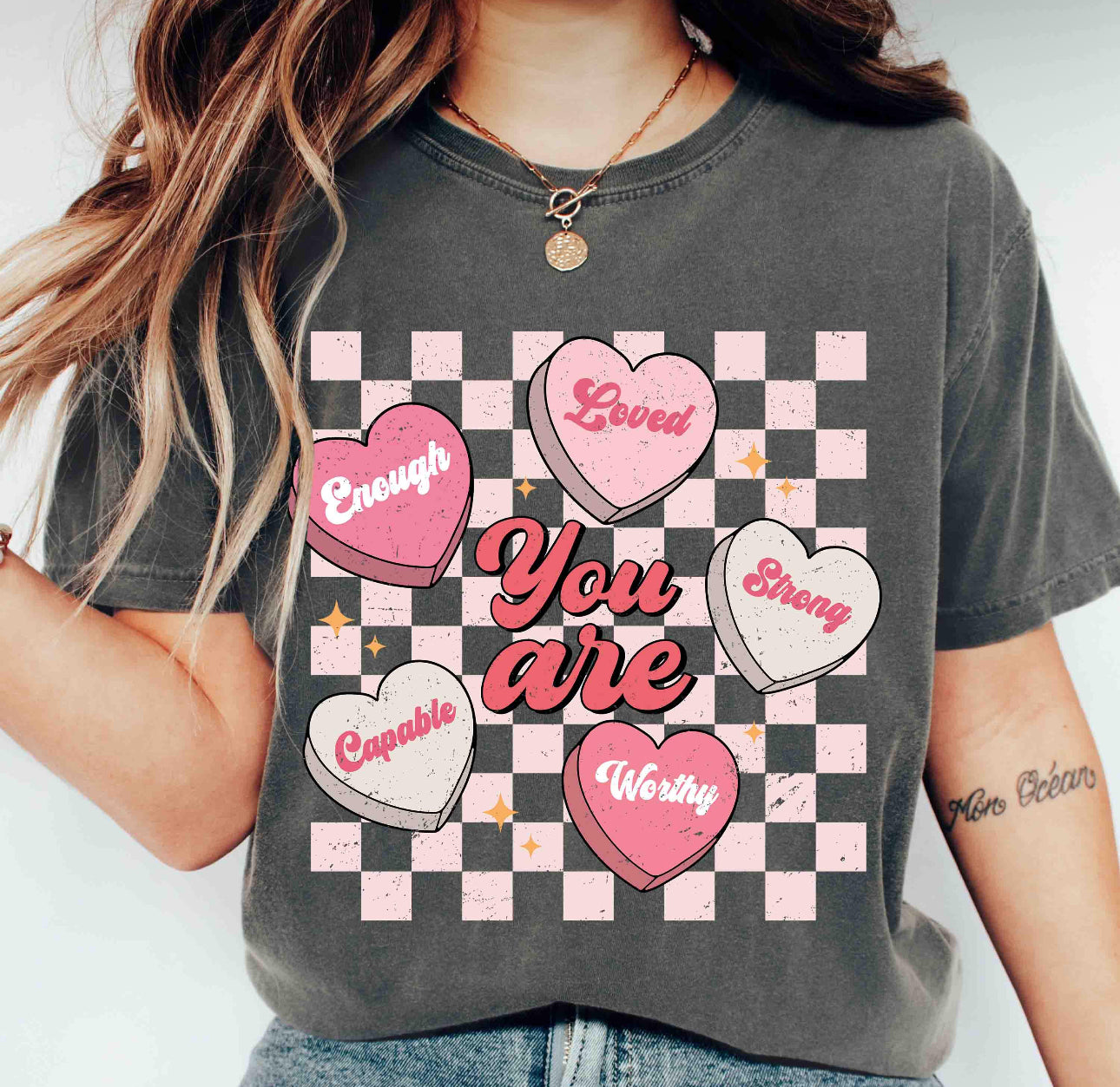 You are Enough Valentine’s Day Hearts