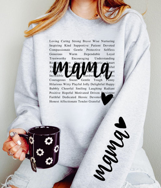Mama/Grandma/Auntie/Teacher Gildan Sweatshirt